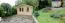 Holz-Gartenhaus 3,98 x 3,98 Meter (inkl. Dach) | Naturbelassen | Satteldach | 44 mm Blockbohlen-Haus Abbildung