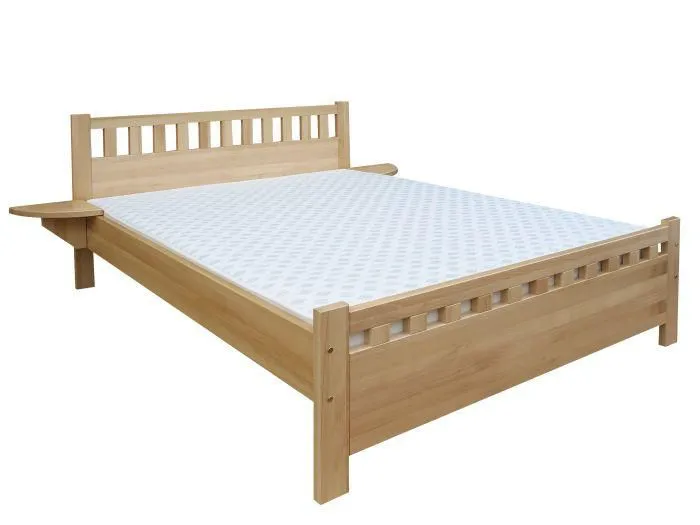 Bettgestell Buche 160 x 200 cm Natur Abbildung