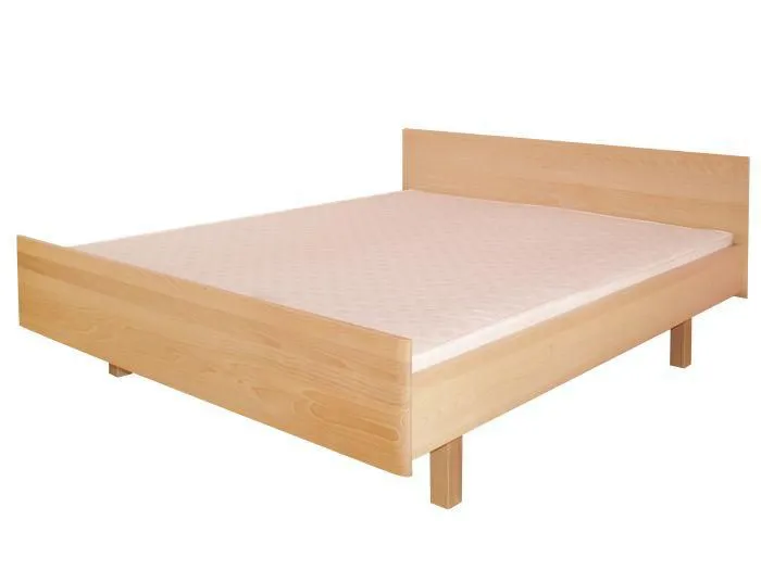 Bettgestell Buche 160 x 200 cm Natur Abbildung