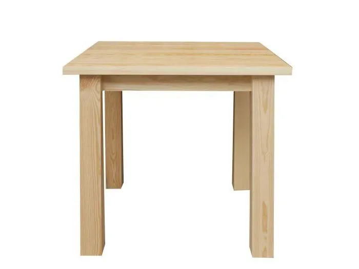 Massivholz Esstisch 80x80 cm Kiefer, Farbe: Natur Abbildung