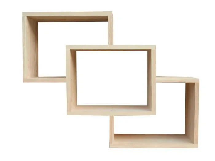 Küchenregal Hängeregal Küchen-Wandregal - 88 cm breit, Kiefer Massivholz, Farbe: Natur Abbildung
