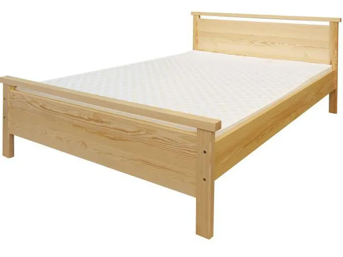 Bettgestell Kiefer 160 x 200 cm Natur Abbildung