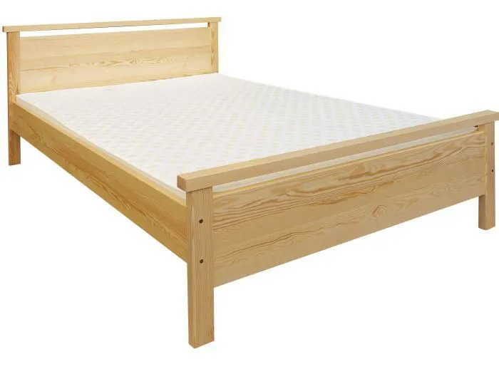 Massivholzbett Kiefer 160 x 200 cm Natur Abbildung