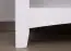 Niedriges weißes Regal aus Kiefernholz Lagopus 85, Vollholz, 127 x 92 x 42 cm, 4 Fächer, 3 stabile Holzeinlegeböden, glatte Oberfläche