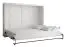 Schrankbett Namsan 04 horizontal, Farbe: Weiß matt - Liegefläche: 160 x 200 cm (B x L)