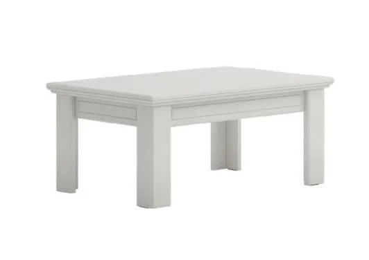 Couchtisch Farbe: Weiß 45x102x65 cm Wohnzimmermöbel Wohnzimmereinrichtung Abbildung