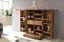 Exklusiver Barschrank aus Sheesham Massivholz, Farbe: Sheesham - Abmessungen: 91 x 64 x 50 cm (H x B x T), mit einzigartigem Kachelmuster