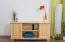 TV-Lowboard Massivholz Farbe: Natur 55x118x47 cm 