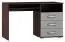 Schreibtisch Tabubil 26, Farbe: Wenge / Grau - Abmessungen: 75 x 120 x 60 cm (H x B x T)