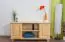 TV-Lowboard Landhausstil Massivholz Farbe: Natur 55x118x47 cm  Abbildung
