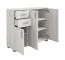 Kommode Camprodon 12, Farbe: Eiche Weiß - 95 x 113 x 37 cm (H x B x T)