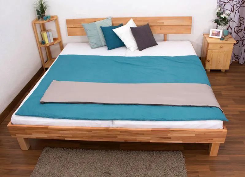 Futonbett Kernbuche 200 x 200 cm geölt Abbildung