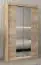 Schiebetürenschrank / Kleiderschrank mit Spiegel Tomlis 02A, Farbe: Eiche Sonoma - Abmessungen: 200 x 120 x 62 cm (H x B x T)