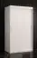 Schmaler Kleiderschrank mit fünf Fächern Balmenhorn 01, Farbe: Weiß matt - Abmessungen: 200 x 100 x 62 cm (H x B x T), mit genügend Stauraum