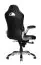 Gamingstuhl / Schreibtischstuhl Apolo 48, Farbe: Schwarz / Weiß / Grau, mit klappbaren und verstellbaren Armlehnen