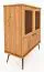Vitrine Rolleston 21 Kernbuche massiv geölt - Abmessungen: 117 x 97 x 46 cm (H x B x T)