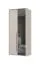Zweitüriger Kleiderschrank mit einer Spiegeltür Neiafu 30, Soft-Close-Funktion, Farbe: Kaschmir, eine Kleiderstange, ein Einlegeboden, Maße: 226 x 97 x 60 cm