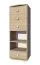 Regal Rabaul 13, Farbe: Sonoma Eiche - Abmessungen: 138 x 49 x 40 cm (H x B x T)