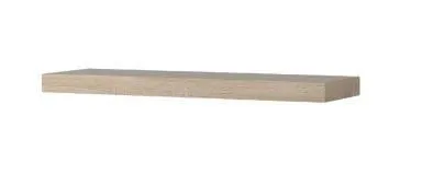Hängeregal, Wandregal, Bücherregal - 80 cm breit, Farbe: Sonoma Eiche Abbildung
