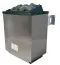 Sauna "Eetu" SET mit Kranz Inkl. Ofen externe Steuerung easy 9 kW Edelstahl - 165 x 165 x 202 cm (B x T x H)