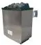 Sauna "Eeli" SET mit bronzierter Tür und Kranz mit Ofen externe Steuerung easy 9 kW - 210 x 132 x 202 cm (B x T x H)