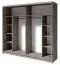 Schlafzimmer - Kleiderschrank mit Spiegel, Farbe: Eiche - Abmessungen: 215 x 230 x 62 cm (H x B x T)