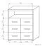 Kommode Kerowagi 22, Farbe: Sonoma Eiche - Abmessungen: 120 x 100 x 41 cm (H x B x T)