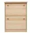 Schuhkommode Schuhschrank Kiefer Holz massiv, Farbe: Natur 80x58x30 cm, Massivholz Schuhschrank Abbildung