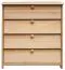 Schuhkommode Schuhschrank Kiefer Holz massiv, Farbe: Natur 80x72x40 cm, Massivholz Schuhschrank Abbildung