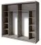 230 cm breiter Kleiderschrank mit 2 Türen | 10 Fächer | Farbe: Eiche Abbildung