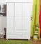 Dielenschrank Kiefer, Farbe: Weiß 190x120x60 cm Abbildung