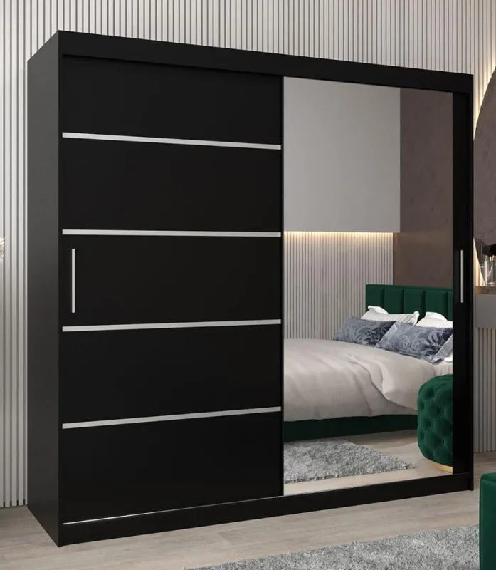 Kleiderschrank schwarz Abbildung
