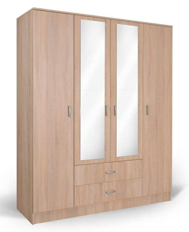 Schlafzimmer - Kleiderschrank mit Spiegel Abbildung