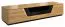 TV-Element teilmassiv Farbe: Eiche / Schwarz 38x182x50 cm Abbildung