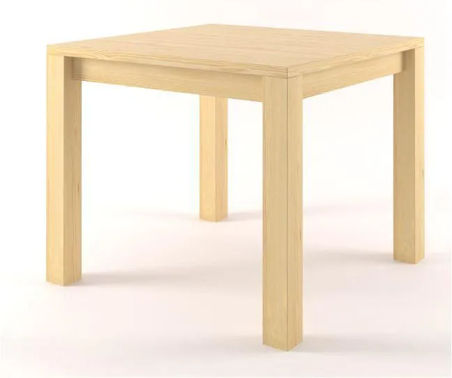 Holztisch Tisch 60x60 cm Kiefer massiv, Farbe: Natur Abbildung