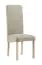 Stuhl mit modernen Design Born 14, Buchenholz Vollholz massiv, Farbe: Natürliche Eiche / Beige Polsterung - Abmessungen: 99 x 46 x 59 cm (H x B x T)