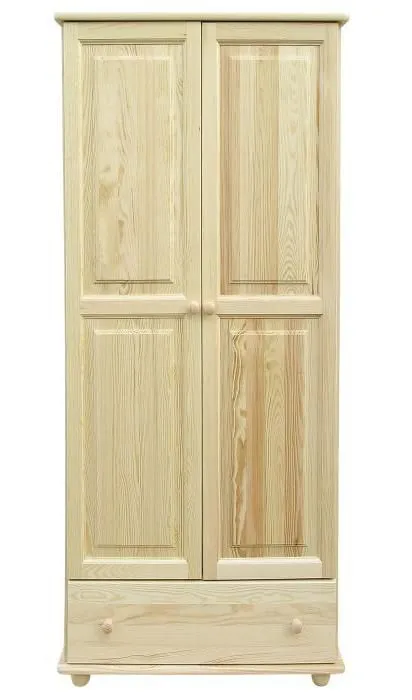 Kiefer-Kleiderschrank A-Qualität Natur 195x84x59 cm Abbildung
