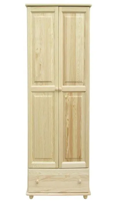Kiefer-Kleiderschrank A-Qualität Natur 195x65x59 cm Abbildung
