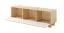TV-Unterschrank | 3 Kipptüren | Farbe: Eiche Vicenza | Push-to-open Funktion | 150 x 38 x 47 cm | 3 Fächer | ABS-Kanten | Holzbeine | TV-Board