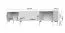 TV-Unterschrank Asau 08, Farbe: Kaschmir / Eiche dunkel - Abmessungen: 56 x 206 x 47 cm (H x B x T)