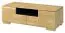 TV-Möbel TV-Schrank teilmassiv Farbe: Eiche / Schwarz 38x122x50 cm  Abbildung