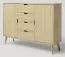 Kommode Kiefer massiv natur Aurornis 46 - Abmessungen: 104 x 142 x 40 cm (H x B x T)