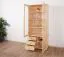 Vitrine Landhaus-Stil, Kiefer Massivholz, Farbe: Natur