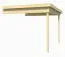 Dachanbau für das Gartenhaus G264 Natur - 28 mm Blockbohlen, Grundfläche: 5,97 m², Pultdach