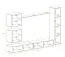 Wohnwand im modernen Stil Balestrand 276, Farbe: Eiche Wotan - Abmessungen: 180 x 280 x 40 cm (H x B x T), mit Push-to-open Funktion