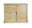 Sideboard mit 3 Schubladen, Farbe: Natur, Breite: 100 cm - Küchenschrank, Anrichte, Sideboard Abbildung