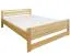 Doppelbett / Gästebett Kiefer massiv Vollholz natur 71, inkl. Lattenrost - Abmessung 160 x 200 cm