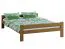 Jugendbett Llorts 16, Kiefer Vollholz massiv, Farbe: Eiche - Liegefläche: 140 x 200 cm (B x L)