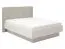 Doppelbett mit gepolsterten Kopfteil Krupa 04, Farbe: Kaschmir, Kopfteil: Beige, ABS-Kantenschutz, modernes Design, Liegefläche: 160 x 200 cm