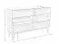 Kommode mit sechs Schubladen Engordany 02 | Buche Vollholz massiv | lackiert | Farbe: Eiche Rustikal | Maße: 90 x 140 x 39 cm | Soft-Close-Funktion | für Wohnzimmer